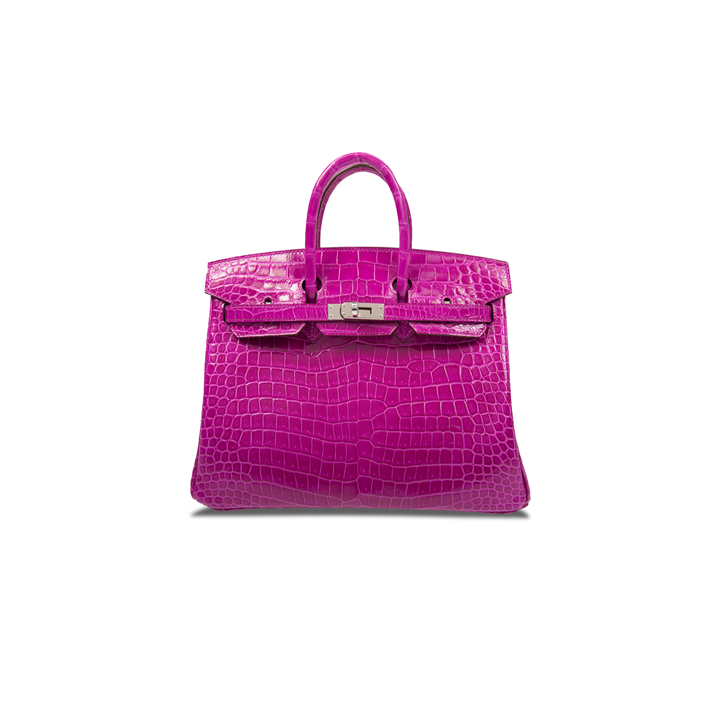 H**mes master birkin 30 crocodile leather purple gold buckle h041354ck15 (30*22*15cm)